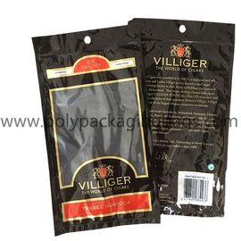 Sistem Humidifikasi Zipper Resealable Cigar Humidor Bag Cigar Packaging Bag Dengan Humidifier Sponge
