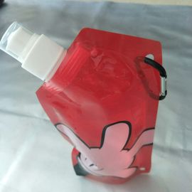 Tas Botol Air Mudah Dibawa Berdiri Dengan Spout PET / Nylon / LDPE