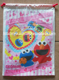 Lovely Printed Drawstring Plastic Bags With Disney Cartoons For Children Toy