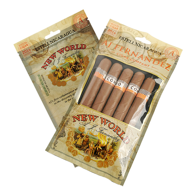 Custom Printed Zip Lock Cigar Humidor Bags Cigar Humidified Packaging Bags With Moisturizing System untuk Aksesoris Cigar