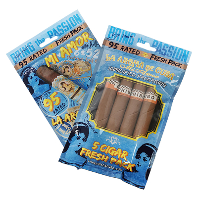 Custom Logo Ziplock Mylar Foil Cigar Packaging Bag Clear Plastic Side Gusset untuk produk rumah tangga dan cerutu