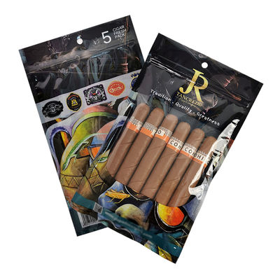 Custom Print Plastik Hand Rolling Asesoris Merokok Custom Tembakau Cigar Travel Bag untuk Kemasan Kantong