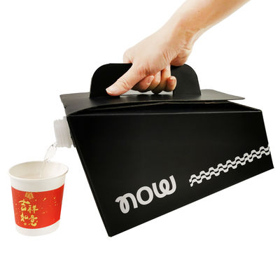 Custom Logo Cetak 1L 2L 3L 5L 10L sekali pakai Kopi Minum Anggur BIB Tas dalam Kotak Dispenser Kopi Untuk Mengambil Tas Asptik dalam Kotak