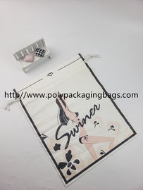 Reusable Drawstring Plastic Bags Small Plastic Packaging Custom Printing Clothes Sleeve