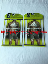 Recyclable Poly Bags With Hangers , Clothing Plastic Packing Bags With Plastic Hook