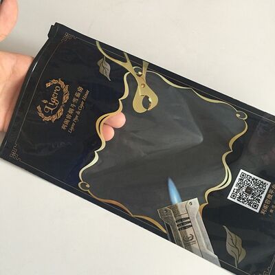Bahan TPU dan PE kelas makanan Kantong Cigar Custom Volume 5 Cigar Proof Leak Kantong penyimpanan kedap udara untuk pengawetan Cigar