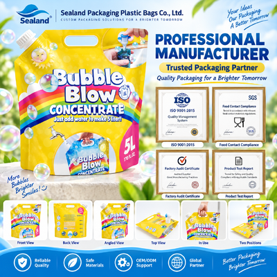 Moisture Proof Stand Up Pouch With Spout Customized Thickness Versatile Packaging For Liquid Food And Beverage Products