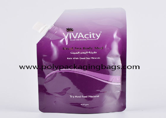 10 Warna Gravure Printing Self Supporting Liquid Spout Bags Stand Up Bag Dengan Cerat Untuk Deterjen
