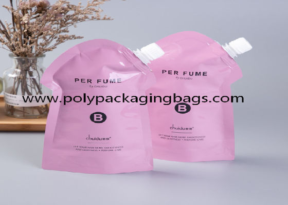 1000ml Minuman Pencetakan Warna Tas Kemasan Nozzle Hisap Sendiri Dengan Cerat
