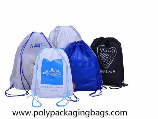 10kgs Strength Two Layer CPE LDPE Plastic Drawstring Backpack