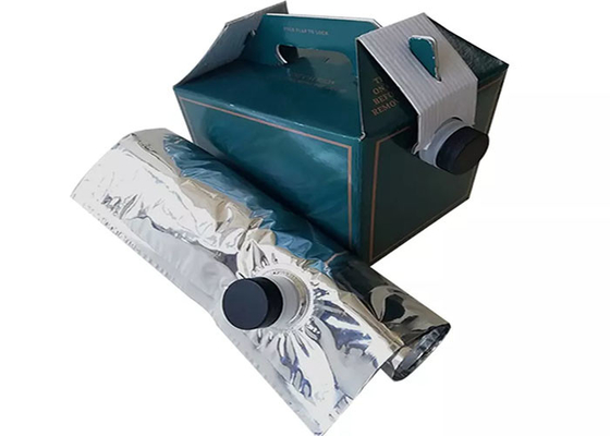 Tas BIB Kopi Sekali Pakai 2L / 3L / 5L Dalam Kotak Dispenser Dengan Katup / Keran 200 220 Mikron
