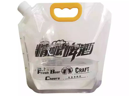Reusable 3 / 5 Liter Bag In The Box Kantong Kemasan Anggur Dengan Valve / Cap