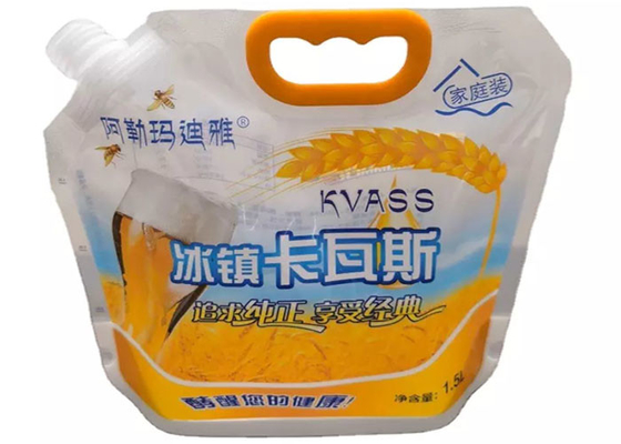 Reusable 3 / 5 Liter Bag In The Box Kantong Kemasan Anggur Dengan Valve / Cap