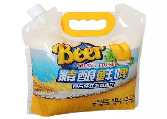 Reusable 3 / 5 Liter Bag In The Box Kantong Kemasan Anggur Dengan Valve / Cap