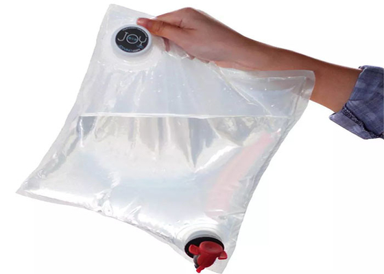 Tas Aseptik Aluminium 22L 25L 50L Transparan Dalam Kotak Dengan Keran Untuk Minuman Cair
