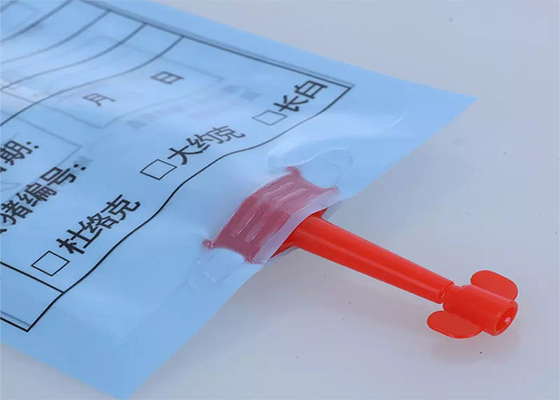 Inseminasi Buatan Disposable Continuous Semen Sperm Bag PE Plastic Untuk Babi