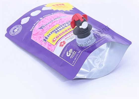 Tas Bib Stand Up Pouch Kustom Dalam Kotak Aluminium Double Bottom Dengan Cerat / Keran