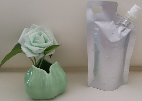 Aluminium Foil Stand Up Wine Pouch Dengan Spout Custom Printing Spout Pouch Bags