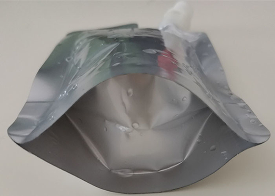 Aluminium Foil Stand Up Wine Pouch Dengan Spout Custom Printing Spout Pouch Bags