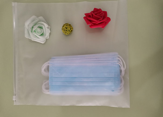 Tas Ritsleting Plastik Biodegradable Matte / Buram Untuk Pakaian Renang T Shirt
