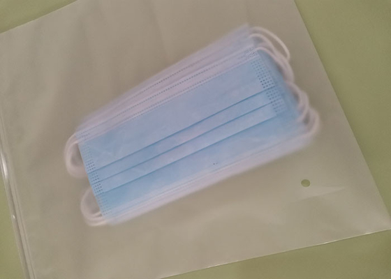 Tas Ritsleting Plastik Biodegradable Matte / Buram Untuk Pakaian Renang T Shirt