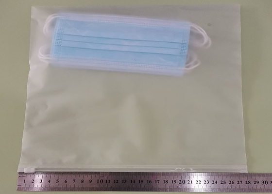 Tas Ritsleting Plastik Biodegradable Matte / Buram Untuk Pakaian Renang T Shirt