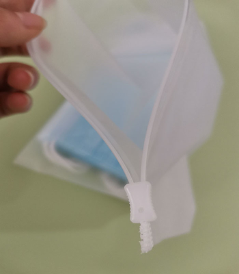 Tas Ritsleting Plastik Biodegradable Matte / Buram Untuk Pakaian Renang T Shirt