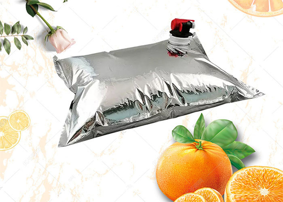 Aluminium Plating BIB Bag In Box Dengan Spigot Liquid Wine Beverage Plastic Packaging Disesuaikan