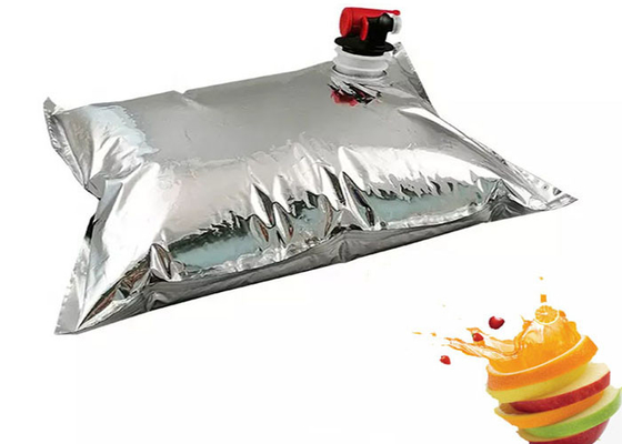 Aluminium Plating BIB Bag In Box Dengan Spigot Liquid Wine Beverage Plastic Packaging Disesuaikan