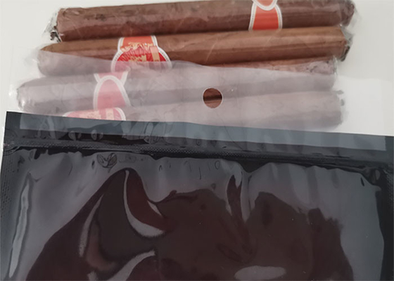 FDA Sponge Layer Carbon Fiber 5 Cigar Humidor Bags Kantong Kelembaban Tembakau