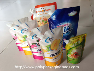 Dilaminasi Spouted Pouches Kemasan Polybag Untuk Susu Kedelai Stand Up Spout Pouch