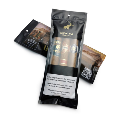 Tas Humidor Sigar Ziplock dengan Sistem Kelembaban dan Jendela Tampilan 90 Hari Konservasi 20 Kapasitas Sigar