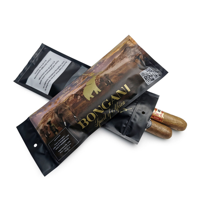 Tas Humidor Sigar Ziplock dengan Sistem Kelembaban dan Jendela Tampilan 90 Hari Konservasi 20 Kapasitas Sigar