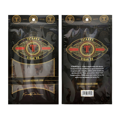 Kantong rokok plastik yang bisa ditutup kembali dan kantong tembakau longgar