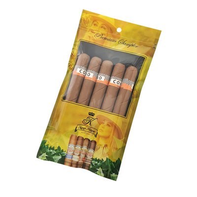 Pabrik Custom Printed Zip Lock Cigar Humidor Bags 69% ~ 75% RH
