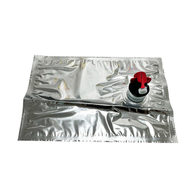 Kantong kemasan aluminium, kotak 3L, 5L, 10L, 20L air minum, anggur dan jus, katup pengalihan plastik bekas