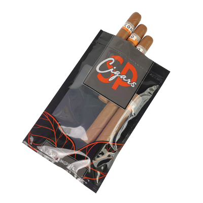 Tas Humidor Cigar Percetakan Khusus dengan Sistem Kelembaban dan Penutupan Ziplock