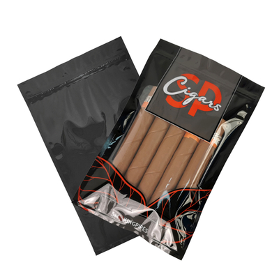 Tas Humidor Cigar Percetakan Khusus dengan Sistem Kelembaban dan Penutupan Ziplock
