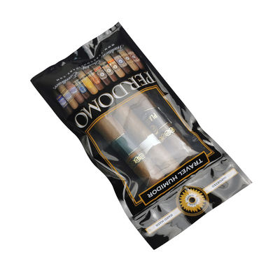 Ziplock Compound Single Pocket Custom Printed Humidity Cigar Wrap Packaging Bag Cigar Humidity Pack Moisturizer Bag