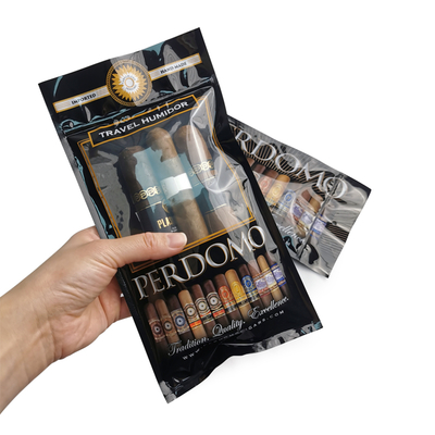 Ziplock Compound Single Pocket Custom Printed Humidity Cigar Wrap Packaging Bag Cigar Humidity Pack Moisturizer Bag