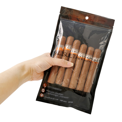 Tas Kelembaban Rokok tahan lama yang dapat digunakan kembali dengan Zipper New Age Packaging & Printing Product untuk Rokok