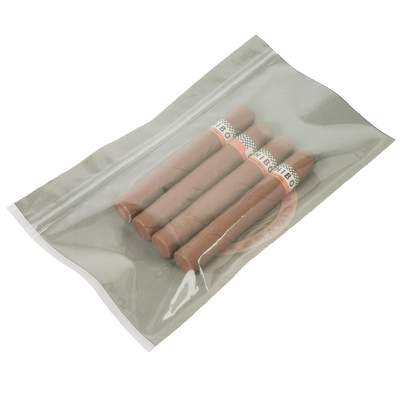 Kantong film poliester kemasan food grade deodoran ritsleting aluminium foil tembakau cerutu kantong kemasan plastik