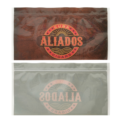 Kantong film poliester kemasan food grade deodoran ritsleting aluminium foil tembakau cerutu kantong kemasan plastik