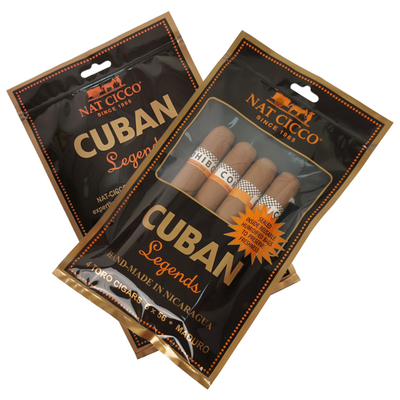 Logo yang dipersonalisasi Custom Cigar Humidor Moisturizing Packaging Bag Pouch Packaging Zipper Humidifier Bags untuk Cigar