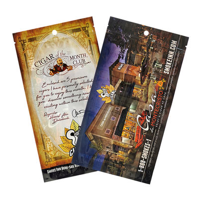 Cigars Tas Humidified Clear Foil Ziplock Cigar Tembakau Tas Kelembaban Heat Seal Plastik Cigar Humidor Kantong Kemasan