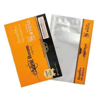 Rotogravure Printing Side Sealing Bag PET/PE Plastic Bags Tobacco Bag Cigar Bag dengan Zipper