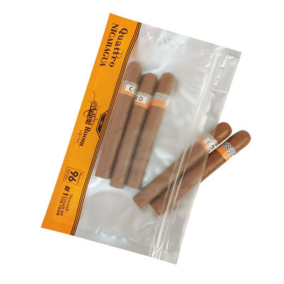 Rotogravure Printing Side Sealing Bag PET/PE Plastic Bags Tobacco Bag Cigar Bag dengan Zipper