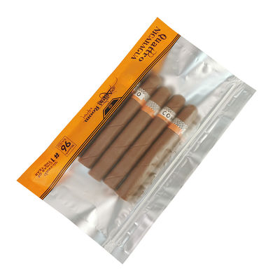 Rotogravure Printing Side Sealing Bag PET/PE Plastic Bags Tobacco Bag Cigar Bag dengan Zipper
