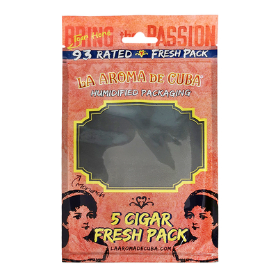 Tas Humidor Cerutu Perjalanan Cetak Kustom 4-6 Cerutu Kantong Plastik Lembab dengan Tas Kemasan Cerutu