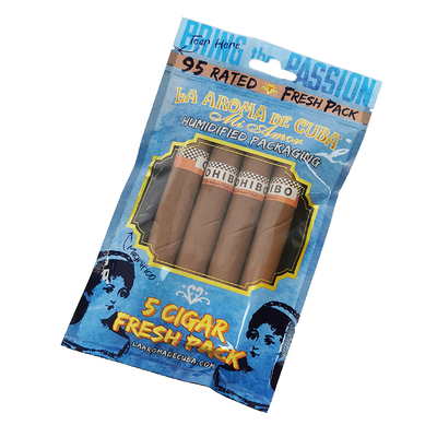 Custom Logo Ziplock Mylar Foil Cigar Packaging Bag Clear Plastic Side Gusset untuk produk rumah tangga dan cerutu